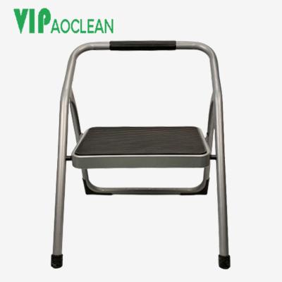 China VIPaoclean Steel Folding Ladder Household Folding Ladders Folding Step Ladder Rubber Step Ladder for sale