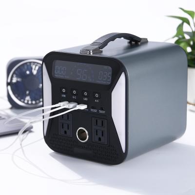 China Type C No Noise Outdoor Portable Solar Generator 300w For Emergency Camping 300wh Portable Power Station for sale