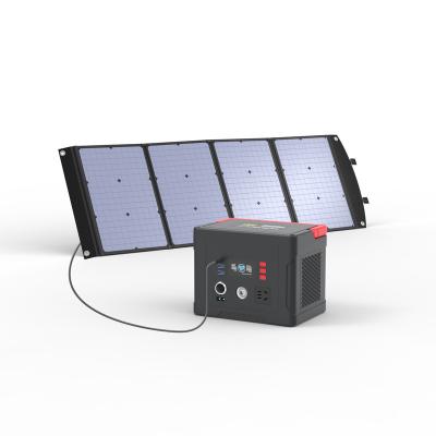 China Type C 300W 500W 1000W 2000W portable power station with 83200mah solar panel usb solar generator for home outdoor camping for sale