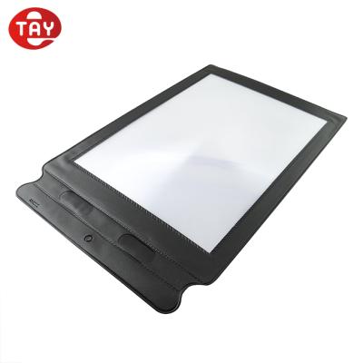 China Small Copy Read In Books Flexible Fresnel Lens PVC Magnifier Sheet Page Magnifier For Reading for sale