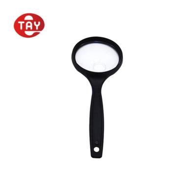 China 50mm Plastic Magnifier Handheld Magnifier 50mm Mangifying Glass With Bifocal Lens for sale