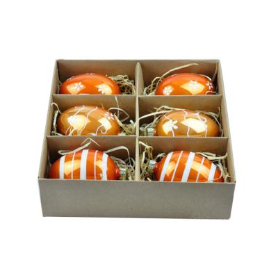 China Gifts/Ornaments Wholesale Oversized Large Set 6 of Decorative Decor Easter Eggs Hanging Glass Ornament Making Supplier for sale