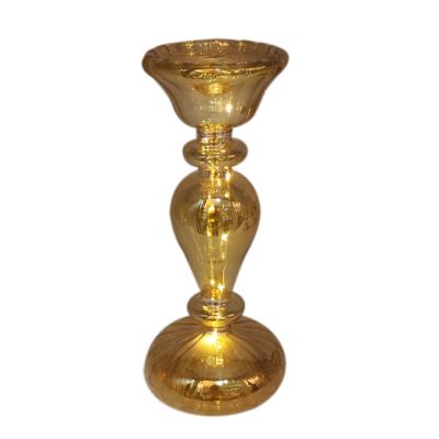 China Home Decoration High Quality Long Stem Tall Glass Tealight Candle Holders for sale