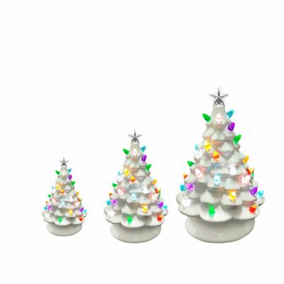 China Wholesale Ceramic Christmas Tree Tabletop Christmas Decoration From China for sale