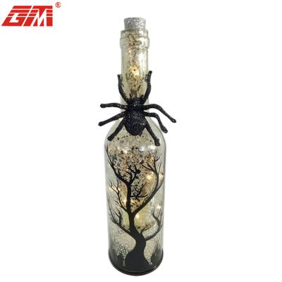 China 2022 New Product China Costume Halloween Glass Led Lighted Bottle for sale