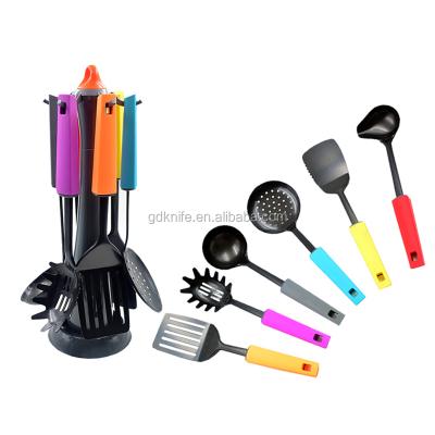 China Sustainable New Style Soft TPR Food Grade Handle Non Stick Stainless Steel Kitchen Tool Kit for sale