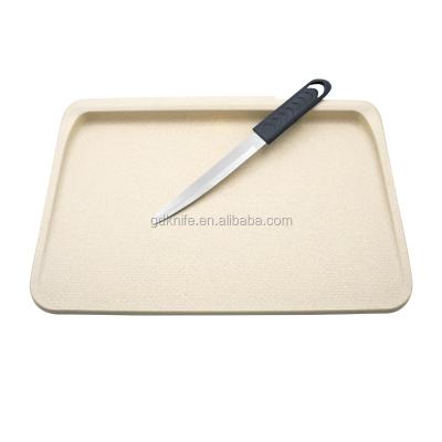 China Sustainable Wheat Straw Occupies Mildew Household Board Plastic Cutting Board for sale