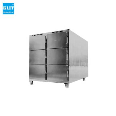 China Completely made of high quality KLIT stainless steel mortuary equipment steelmorgue refrigerator freezer freezer/stainless veterinary mortuary morgue refrige made in China for sale