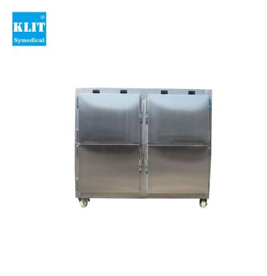 China Completely Made of High Quality Stainless Steel KLT-4B Superior Stainless Steel Freezer Corpse Refrigerator -18 Degree Freezer Mortuary Fridge For Sale for sale