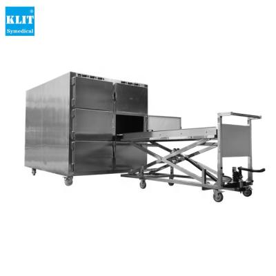 China Completely Made of High Quality Mortuary Mortuary Equipment Mortuary Equipment Mortuary Stainless Steel Body Coolers Freezer Mortuary Refrigerator for sale