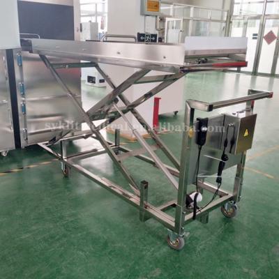 China American Style Chinese 304 Stainless Steel Hydraulic High Quality Corpse Forklift for sale