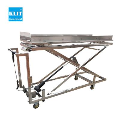 China American Style Electric And Hydraulic Trolley Lift Corpse Electric And Hydraulic Mortuary Trolley For Freezer Mortuary Equipment for sale