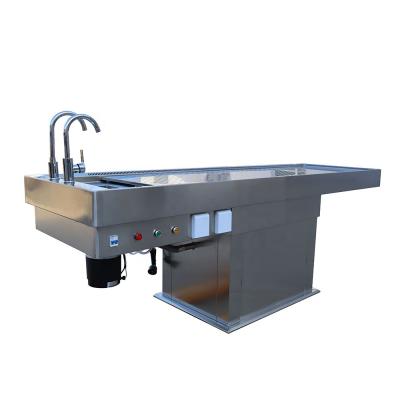 China European style morgue autopsy table stainless steel electric autopsy table lifting price for sale