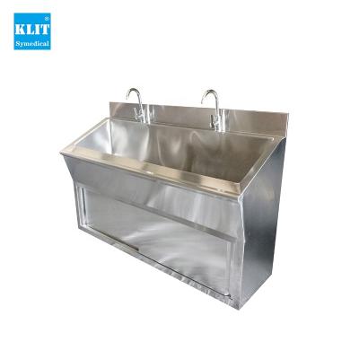 China American Mortuary Mortuary Double Hand Mortuary Equipment 304 Style Stainless Steel Sink for sale