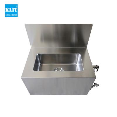 China American Klit Wall Mounted Lab Style Small Tank Operating Room Cleaning Sink for sale