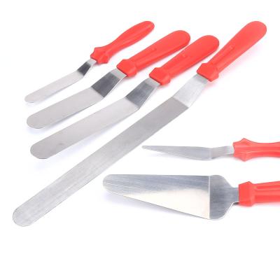 China Cake Cream Spatula Stainless Steel Trowel Butter Knife Bar Decorative Stainless Steel Spatula Butter Spatula for sale