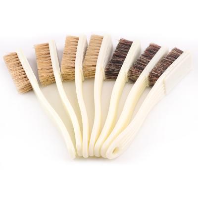 China Boar Bristle Brush Walnut Diamond Cleaning Hog Viable Hair Brush for sale