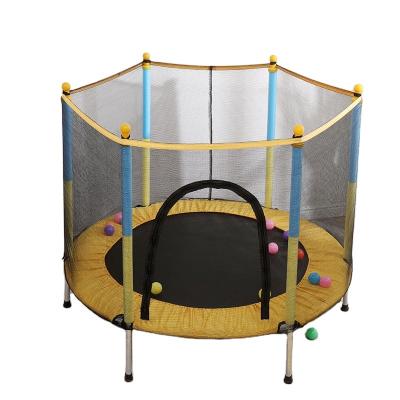 China With protective fitness net home professional trampoline enjoy exercise with armrest suction cup jumping is safer for sale