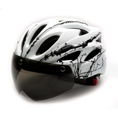 China Durable Cycling Helmet With Polarized Goggles Men And Women Riding Helmet Road Bike Helmet for sale