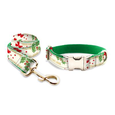 China Custom Walking Leash Personalized Pet Dog Collar Pattern Pet Rope Accessories Luxury Pet Leash Free Hands Dog Collar for sale