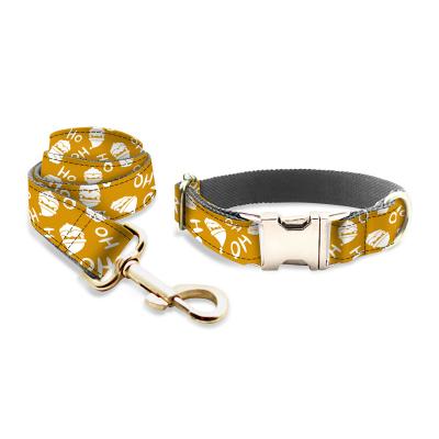 China Wholesale Customized Pet Dog Collar And Leash Set Private Label Dog Belt Running Multicolor Dog Leash Rope for sale