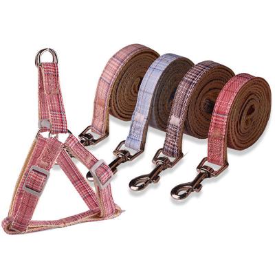 China Custom Custom Dog Harness and Leash Adjustable Breathable Fabric Pet Traction Rope Chest Harness Dog Harness for sale