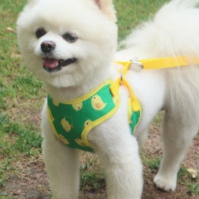 China Personalized Custom Copy Pet Harness Cute Dog No Pull Soft Cotton Pet Dress Dress Dog Leash Vest Harness for sale