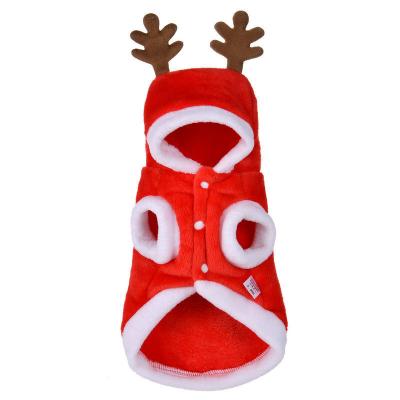 China Wholesale Winter Dog Clothes Cotton Christmas Sweater Stocked Warm Pet Clothes for sale