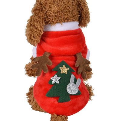 China Stocked 2021 Christmas Dog Coats Pet Clothes Winter Pet Sweater Dog Clothes Coat for sale