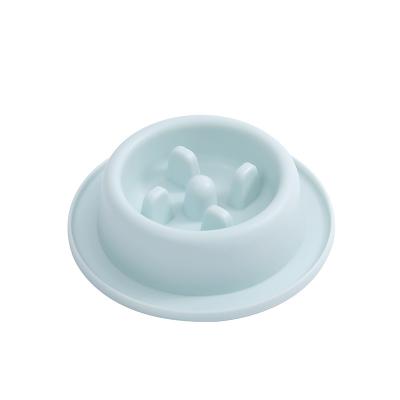 China Slow Feeder Interactive Labyrinth Pet Anti-Clog Pet Bowl Feeder Stocked Plastic Pet Food Bowls for sale