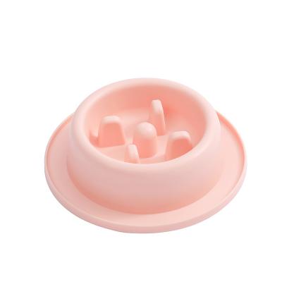 China Stored Non-Toxic Dog Bowls Eat Slow Durable Colorful Plastic Pet Bowl Protective Driver Dog Bowl for sale