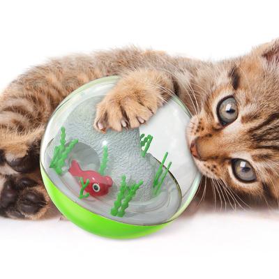 China Stocked New Product Electric Amazon Tumbler Ocean Ball Fish Cat Toy Pet Supplies for sale