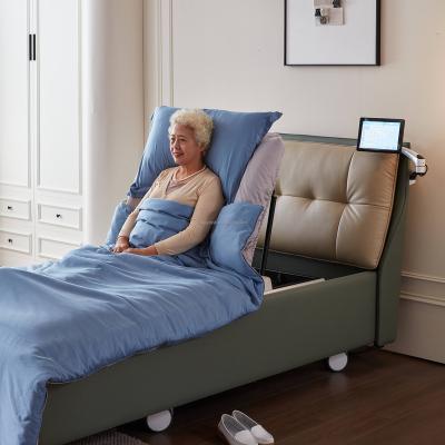 China Easy Operated Easy to use intelligent home nursing bed for old people to adjust the angle of back lifting and lowering for sale