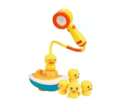 China Splashing Children's Bath Pirate Duck Playing Water Toy Pinch Called Cute Pirate Shower Duck for sale