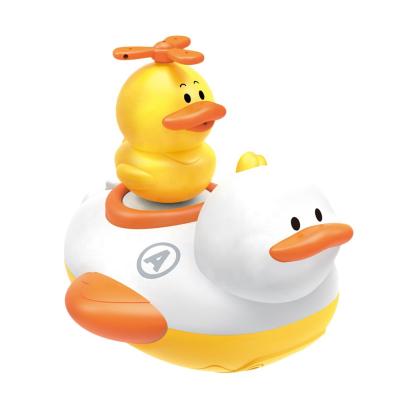 China Splashing Water Jet Electric Rotating Duck Shower Bath Multifunctional Baby Shower Children's Toys for sale