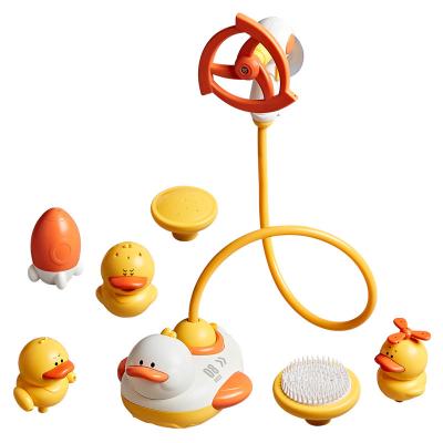 China Children's Baby Bath Toys Baby's Paddling Swimming Small Yellow Duck Shower Can Bite Boys and Girls for sale