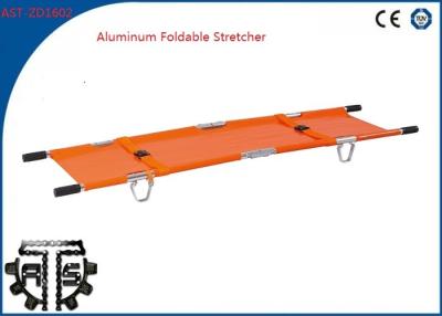 China Aluminum Folding Stretcher Aluminum Alloy Foldaway for Wounded Rescue for sale