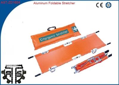 China Foldaway Aluminum Folding Stretcher CE Certified Aluminum Alloy for Wilderness Rescue for sale