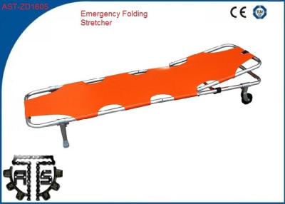 China CE Certified Aluminum Folding Stretcher Foldable for Sports Ground Rescue for sale