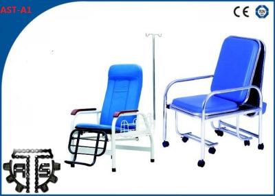 China Silla ajustable de la transfusión del hospital del manual con la tabla de Dinning en venta