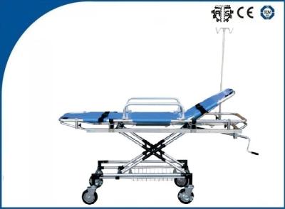 China Light Weight Ambulance Trolley Stretchers Foldable Aluminum Alloy For Transporting Patients for sale