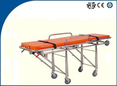 China Auto Loading Ambulance Trolley Stretchers Light Weight Stainless Steel Foldable for Outdoor Rescue for sale