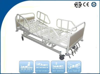 China Luxury Five Function Folding Manual ICU Hospital Bed for Disabled Ambulance for sale