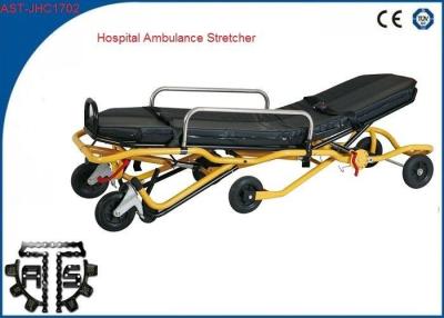 China Auto Loading Ambulance Stretcher Stainless Steel Foldable for Emergency Rescue for sale