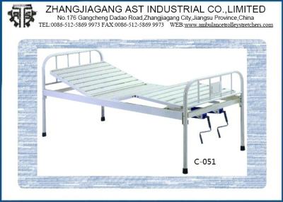 China Cama de la clínica médica de dos funciones, cama de hospital manual inestable dos en venta