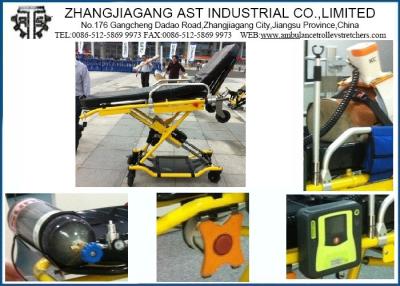 China Electric Power Ambulance Trolley Stretchers Height Adjustable Ambulance Cots for Emergency Rescue for sale