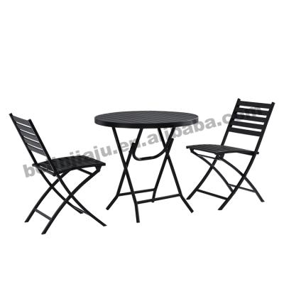 China Direct Selling Modern Folding Patio Furniture Set Cafe Chair And Table Set for sale