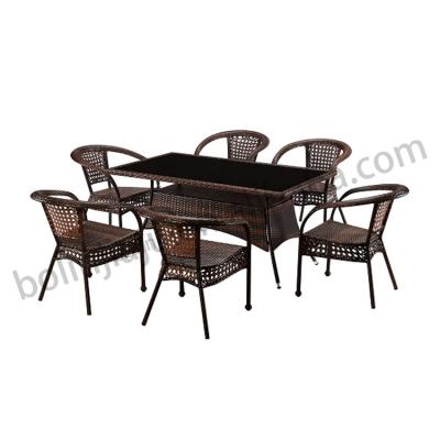 China Modern Manufacturers Supply Sun Protection Patio Garden Rattan Table and Chair Set for sale