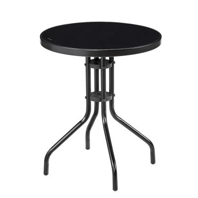 China Firm High Quality Table For Dining Table 60 Tempered Glass Main Black Glass Coffee Table Restautant Glass for sale