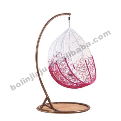 China Regular Hot Sale Rattan Egg Chair Furniture Outdoor Chair Swing Outdoor Metal Frame Egg Shaped Chair for sale